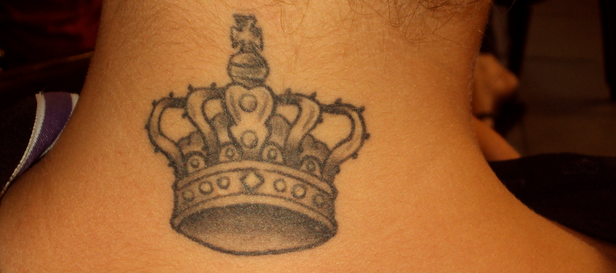 crown tattoo head